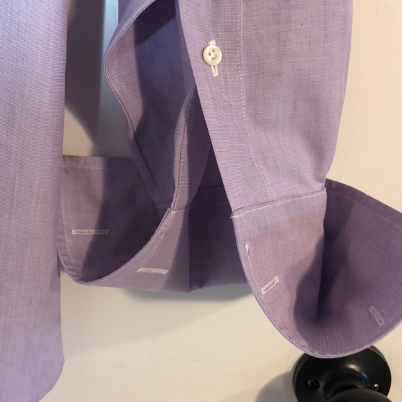 Brooks Brothers Lavender Oxford Shirt Size 18-35 - Picture 6 of 6